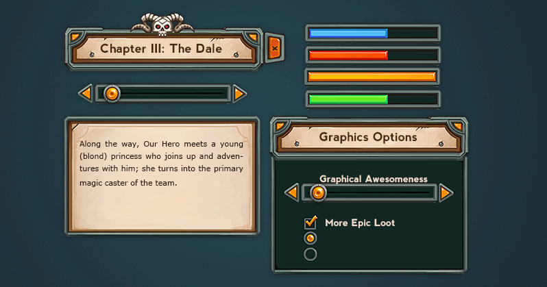 Fantasy UI Elements