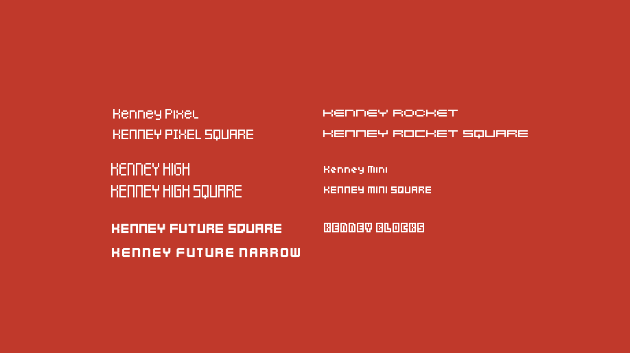 Kenney Fonts