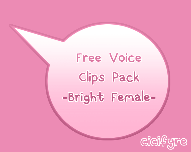 Free Voice Clips Pack (Bright Female)
